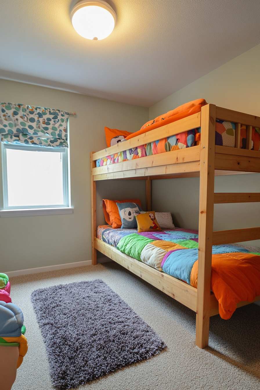 Shared Minimalist Kids’ Room