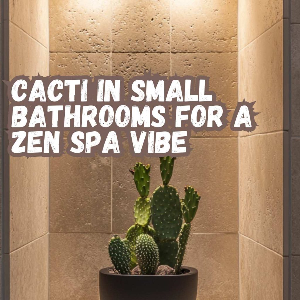 Cacti in Small Bathrooms for a Zen Spa Vibe