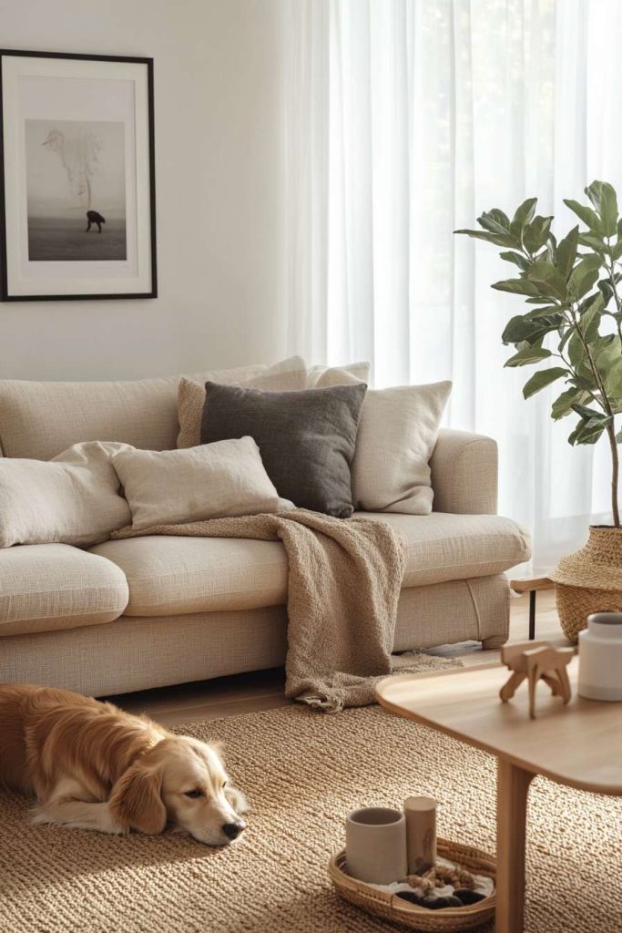 Cotton and Linen on Sofa