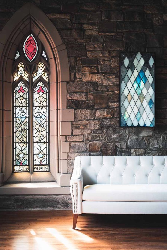 Historic vs. Modern Stained Glass Side-by-Side