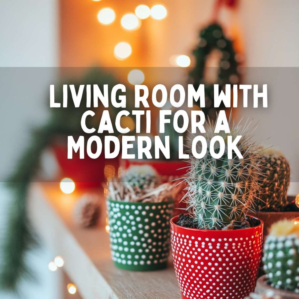 How to Style Your Living Room with Cacti for a Modern Look
