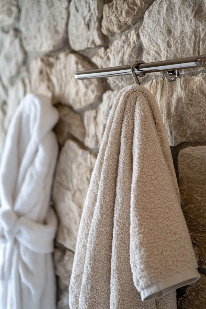 Luxe Bath Linens on Display