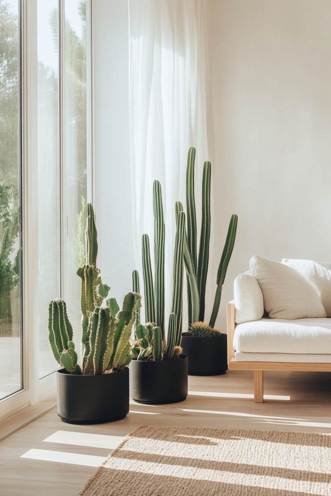 Modern Cactus Living Room Overview
