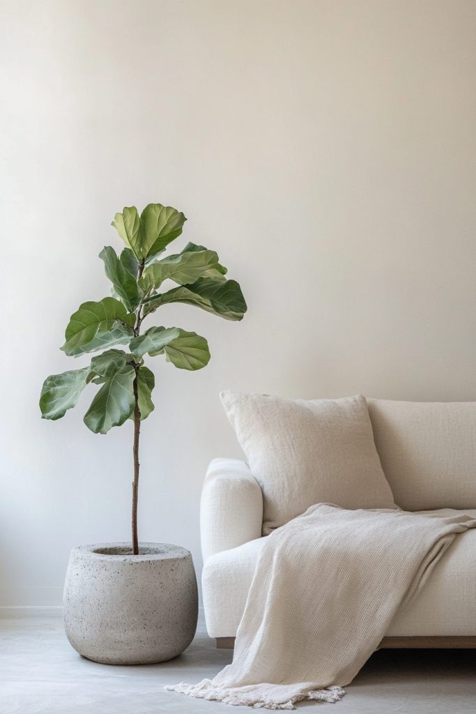 Organic Minimalist with Indoor Plant