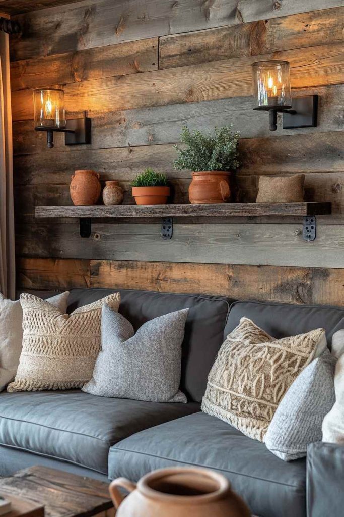 Reclaimed Plank Wall Accent
