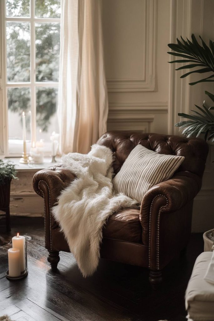 Season Specific Leather Armchair Styling