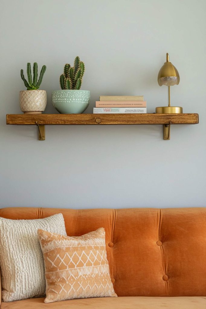 Shelf Styling with Mini Cacti
