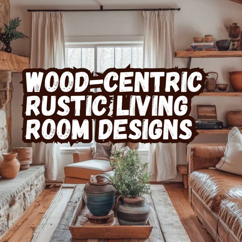 Wood-Centric Rustic Living Room Designs