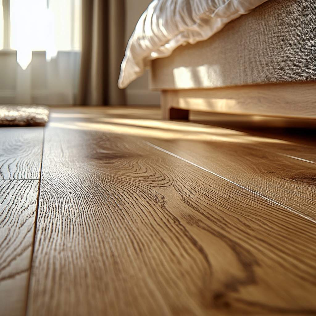 Close-Up of Glossy Oak Floor