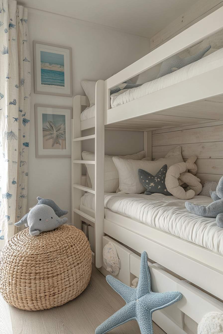 Kid’s Coastal Room Design