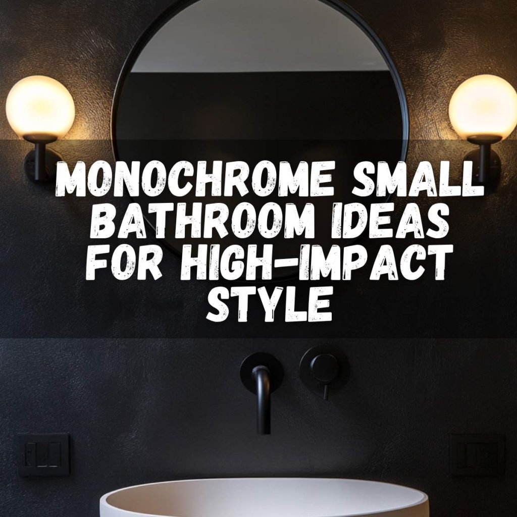 Monochrome Small Bathroom Ideas for High-Impact Style